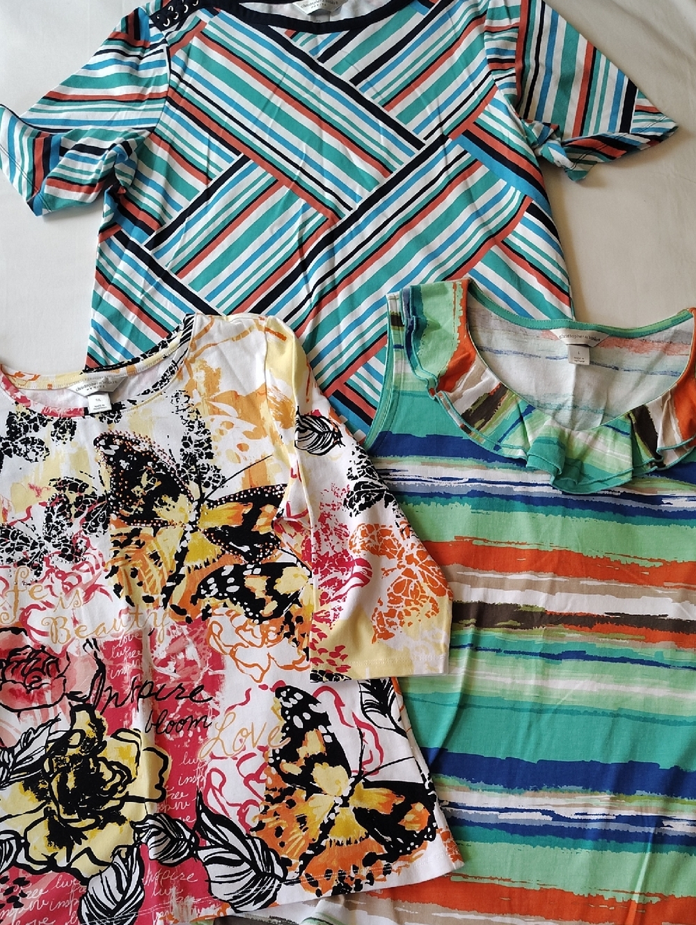 Christopher & Banks Bundle Of 3 Summer Tops Like New Large Light Weight